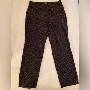 George woman’s plus 16WA pull-up pants.  Navy polka dot.  In good condition.